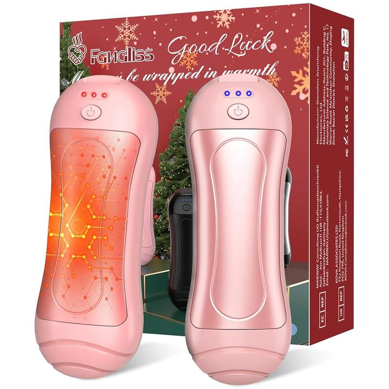 FANDLISS Rechargeable Hand Warmers 6000mAh – 2 Pack